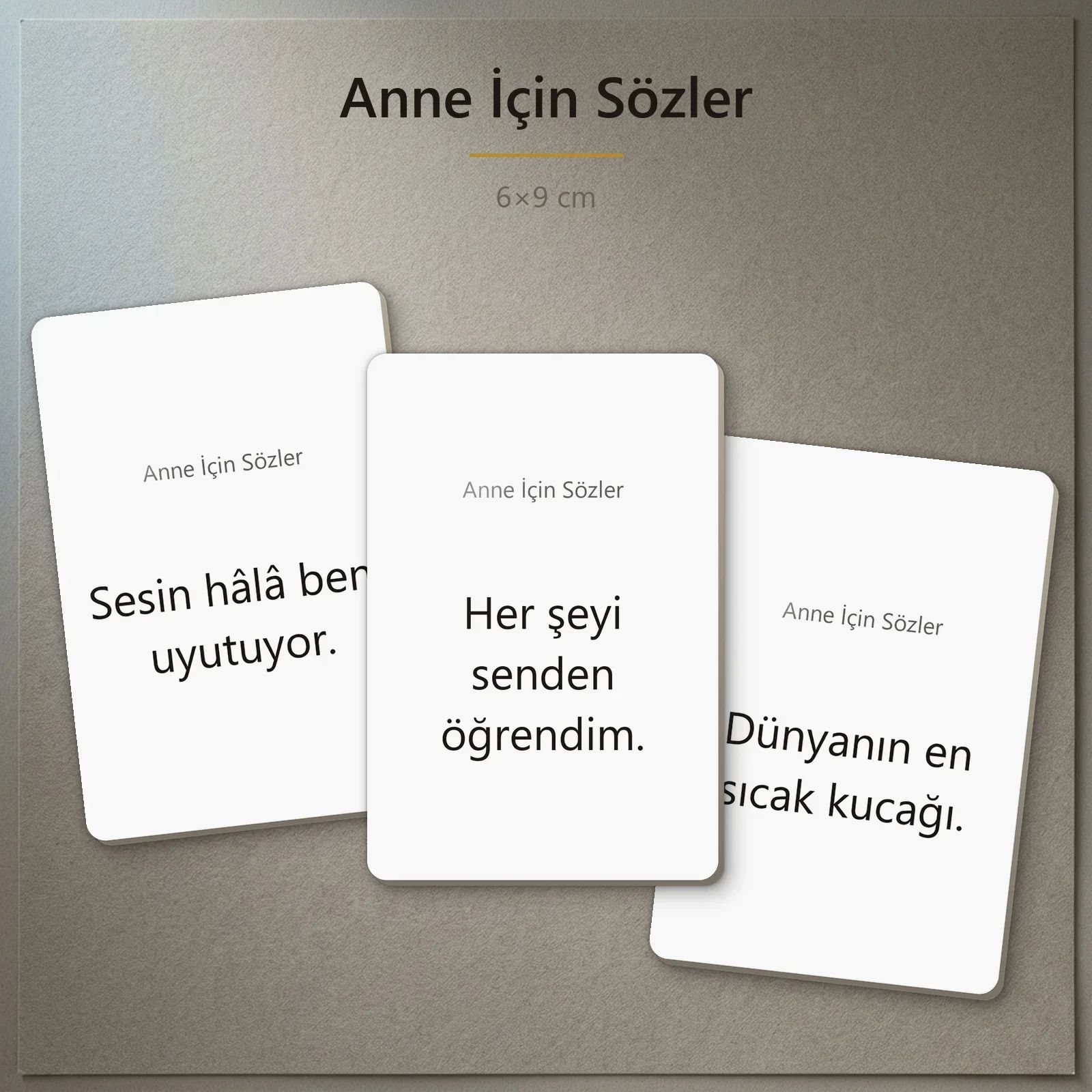 Anne İçin Sözler
