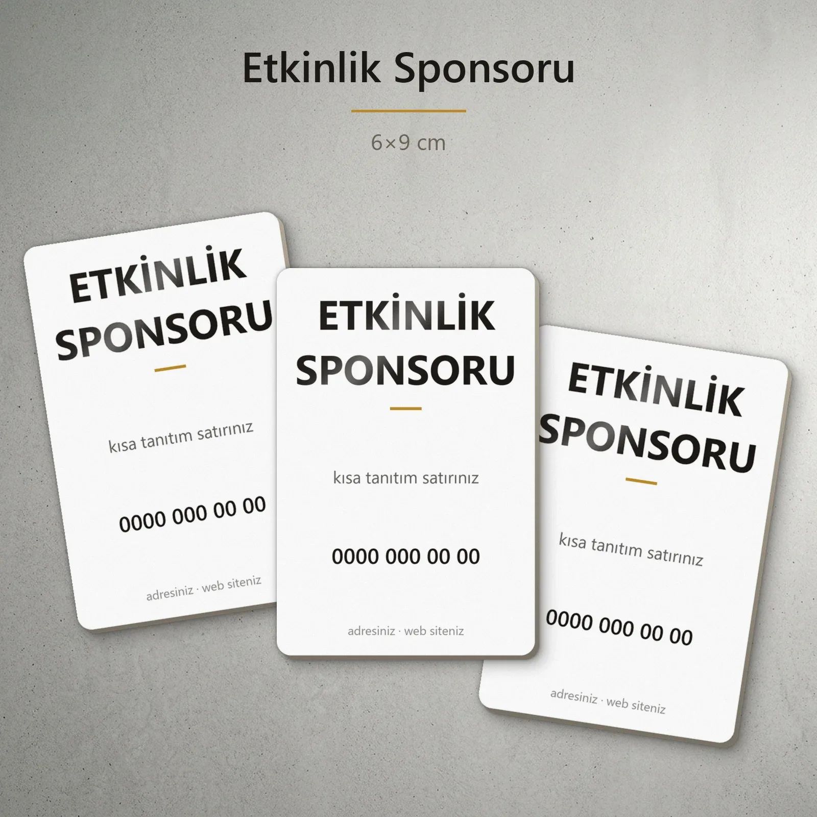 Etkinlik Sponsoru
