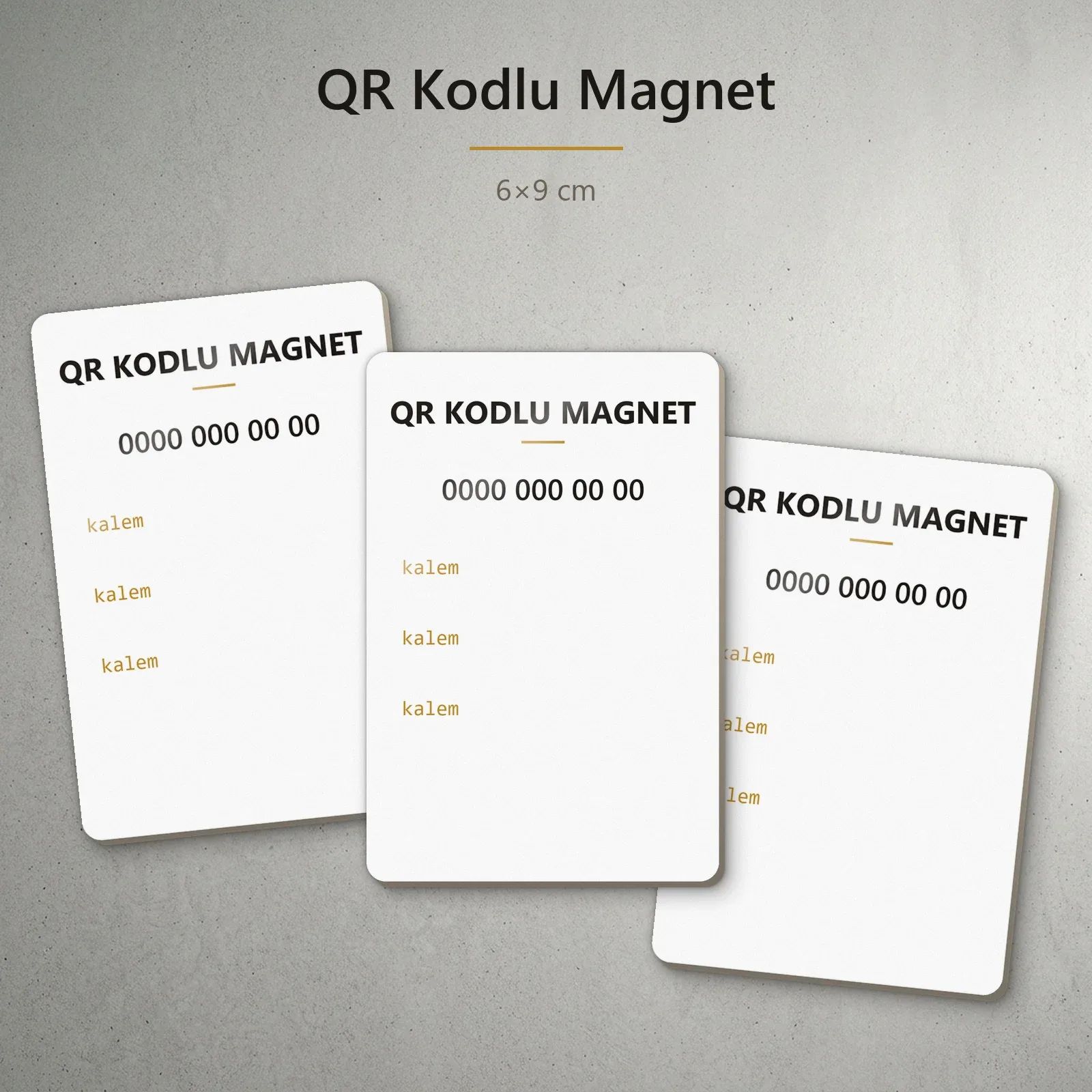 QR Kodlu Magnet