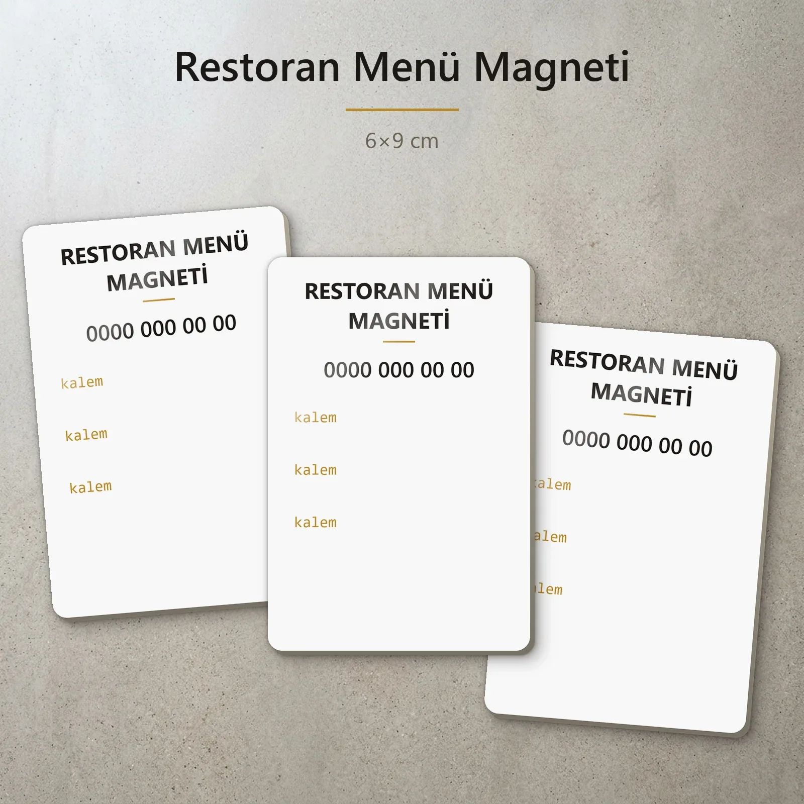 Restoran Menü Magneti