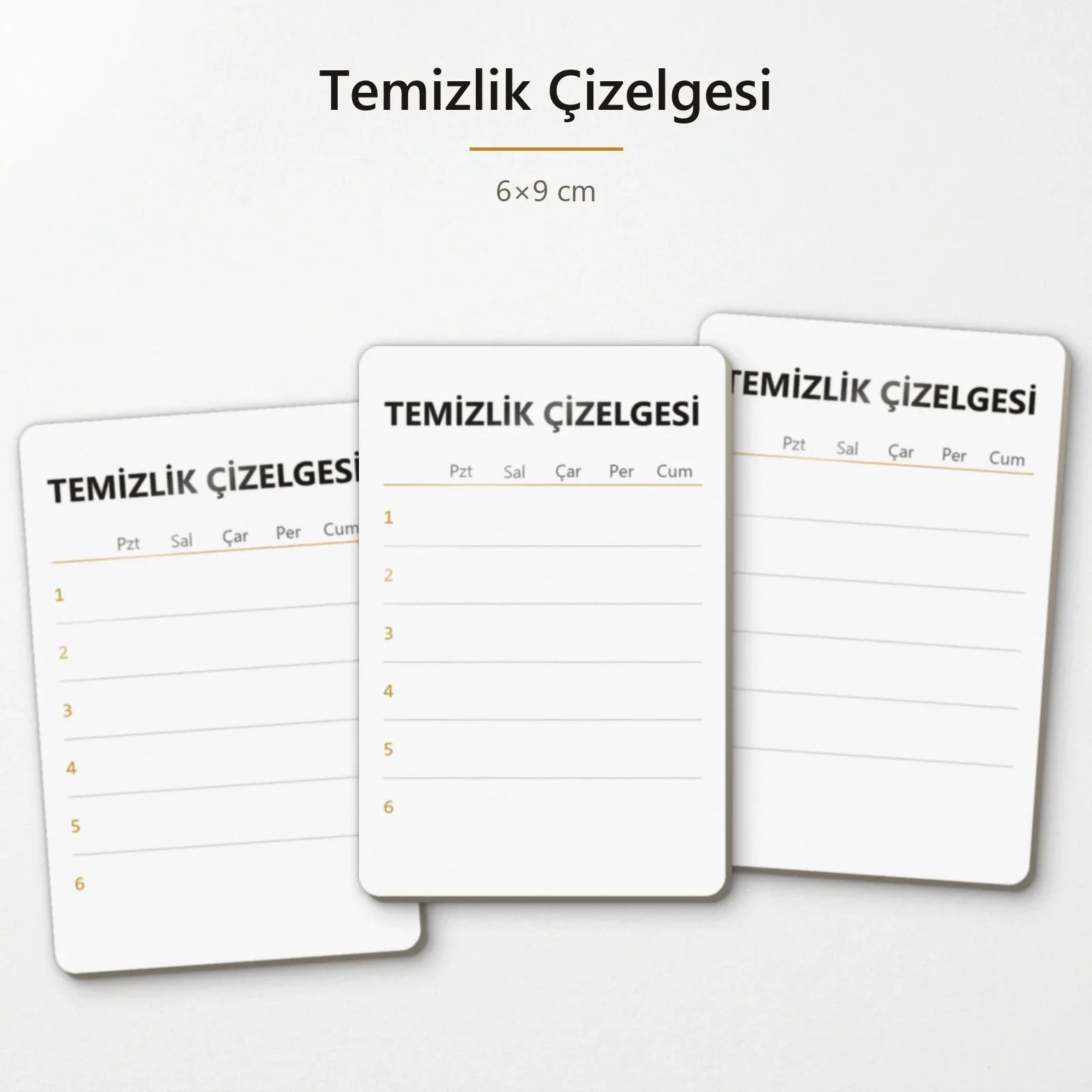 Temizlik Çizelgesi